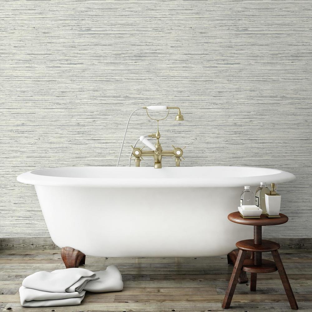 GRASSCLOTH GREY PEEL & STICK WALLPAPER |Peel And Stick Decals |The