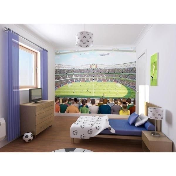 Football Crazy Mural Wallpaper - Football Wall Decal - The Personalised